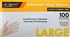 GLOVES POWDERED CAPRI DISPOSABLE VINYL LARGE CLEAR
