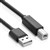 KONIX USB PRINTER CABLE 3 METER BLACK