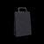 FLAT HANDLE 40 FLAT FOLD BAG MIDNIGHT BLACK 285 X 200 X 145MM 120GSM PACK 50 OR BOX 250