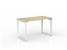 ANVIL DESK 1200 X 600MM WHITE FRAME OAK TOP