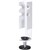 RAPID INFINITY  DELUX RETURNCORNER WORKSTATION RAIL CLAMP SET OF 2 WHITE