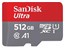 SANDISK 512GB ULTRA MICRO SDXC 120MBS CLASS 10 UHS I MICRO SD CARD