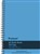 PROTEXT NOTE BOOK 8MM FEINT RULED PP TWIN WIRE 55GSM 200 PAGE A5 BLUE