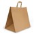 HUHTAMAKI FUTURE FRIENDLY PAPER BAG FLAT HANDLE 350L X 370W X 230BG BROWN 100GSM PACK 50
