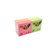 RAZORLINE ADHESIVE NOTES 76 X 76 NEON MEMO PADS PACK 12