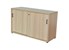 BLEND CREDENZA SLIDING DOOR LOCKABLE 1200 X 450 X 720MM BARREL OAK