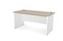 BLEND DESK 1200 X 750 X 720MM BARREL OAK TOPWHITE SIDE PANELS