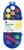 EDUCATIONAL COLOURS PAINT BOX 22 ASSORTED COLOURS CLEAR LID