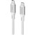 COMSOL SILICONE USBC TO USBC CABLE 100W 3M WHITE